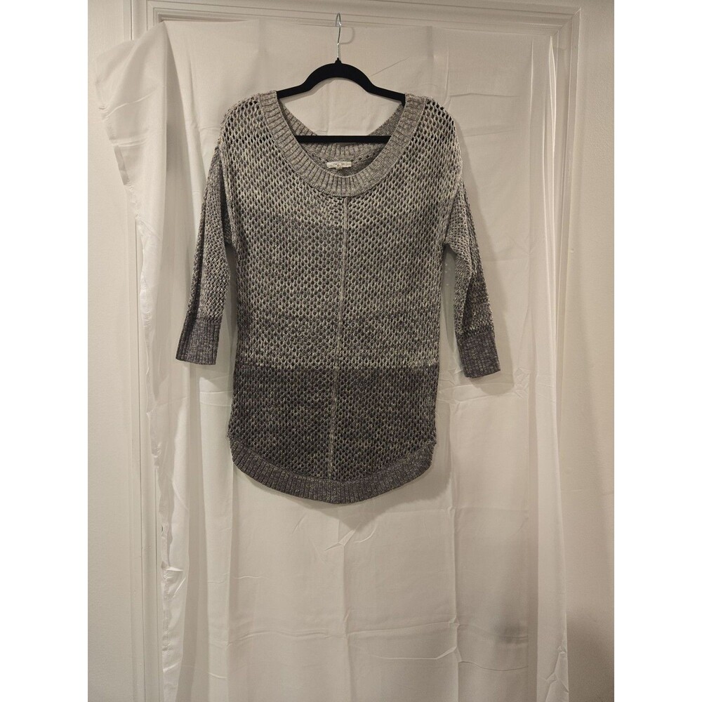 Maurices Women's Gray Ombre Open Knit Sweater Top Size M